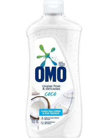 Lava-Roupas Líquido Coco Omo Squeeze 900ml
