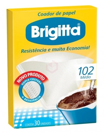 Coador Brigitta 102 Display com 6 Pacotes com 30 Unidades