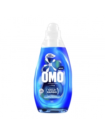 LAVA-ROUPAS LÍQUIDO OMO CICLO RÁPIDO AÇÃO ANTIODOR FRASCO 1,4L (6)