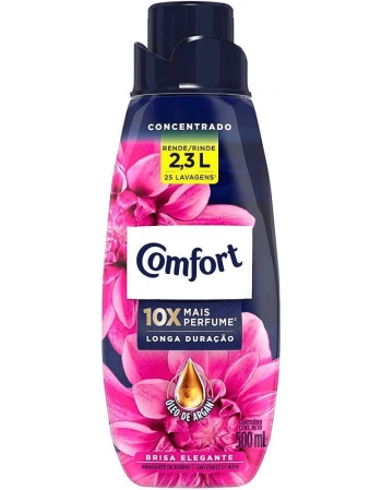 UNI AMACIANTE DE ROUPA CONC BRISA ELEGANTE COMFORT FRASCO LEV500ML PAG400ML (12)