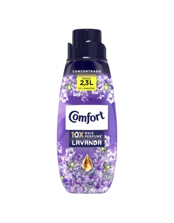 UNI AMACIANTE DE ROUPA CONC EXPLOSAO DE LAVANDA COMFORT FRASCO 500ML (12)