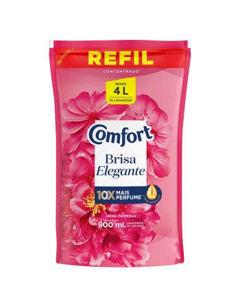 UNI AMACIANTE DE ROUPA CONC BRISA ELEGANTE COMFORT SACHÊ REFIL 900ML (12)