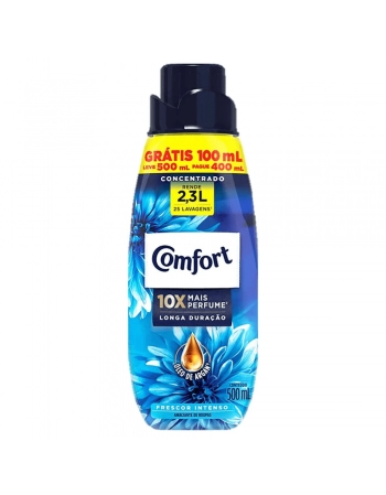 UNI AMACIANTE DE ROUPA CONC FRESCOR INTENSO COMFORT FRASCO LEV500ML PG400ML (12)