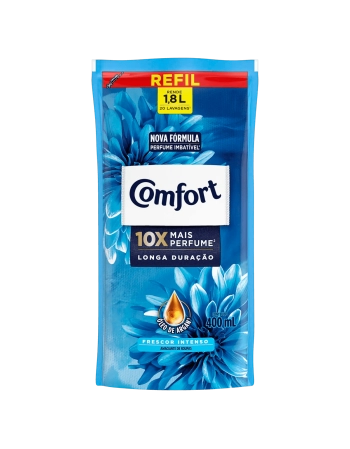UNI AMACIANTE DE ROUPA CONC FRESCOR INTENSO COMFORT SACHE REFIL 400ML (12)