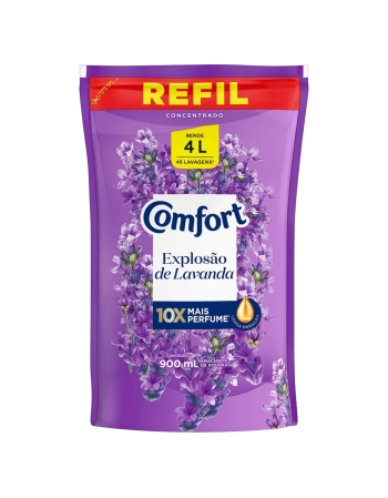 UNI AMACIANTE DE ROUPA LAVANDA COMFORT SACHE REFIL 900ML (12)