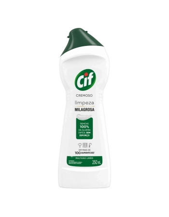 SAPONÁCEO CREMOSO MULTIUSO LIMÃO CIF SQUEEZE 250ML