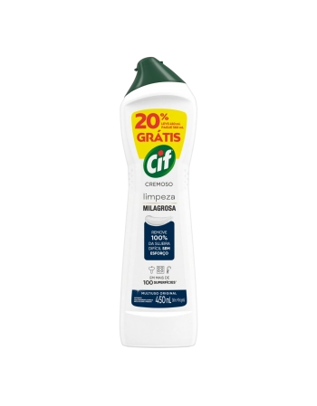 SAPONÁCEO CREMOSO MULTIUSO ORIGINAL CIF SQUEEZE L 250ML P 200ML (12)
