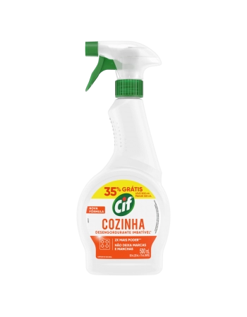 DESENGORDURANTE COZINHA CIF FRASCO 500ML BORRIFADOR (12)