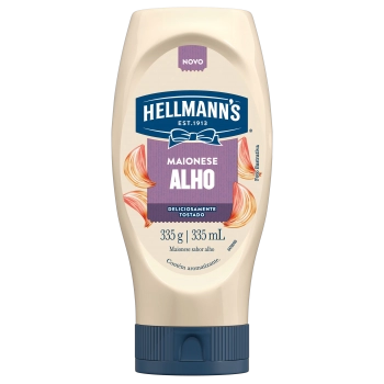 MAIONESE ALHO HELLMANN'S SQUEEZE 335G