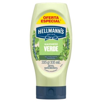 MAIONESE VERDE ERVAS HELLMANN\'S SQUEEZE 335G OF ESPECIAL (24)