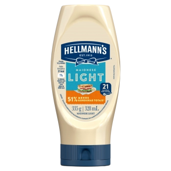 MAIONESE LIGHT HELLMANN\'S SQUEEZE 335G (24)