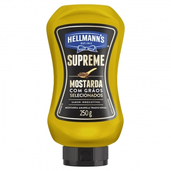 MOSTARDA AMA. TRAD. HELLMANN\'S SUPREME SQUEEZE 250G (24)