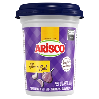 TEMPERO ALHO E SAL ARISCO POTE 300G (24)