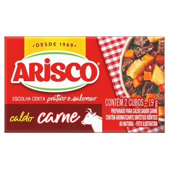UNI CALDO TABLETE CARNE ARISCO C/ 2 UNID 19G (20)