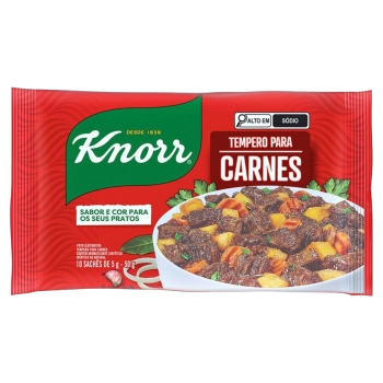 TEMPERO PÓ CARNES KNORR PACOTE 50G C/ 10 UN (24)