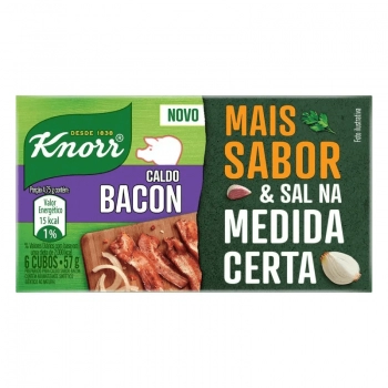 UNI CALDO TABLETE BACON KNORR MAIS SABOR C/ 6 57G (16)