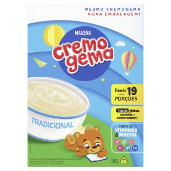 MINGAU TRAD MAIZENA CREMOGEMA CAIXA 380G 