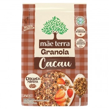 GRANOLA INTEGRAL CACAU MÃE TERRA PACOTE 250G 