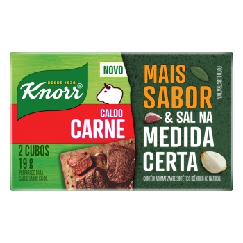 CALDO TABLETE CARNE KNORR MAIS SABOR C/ 2 UNID 19G 