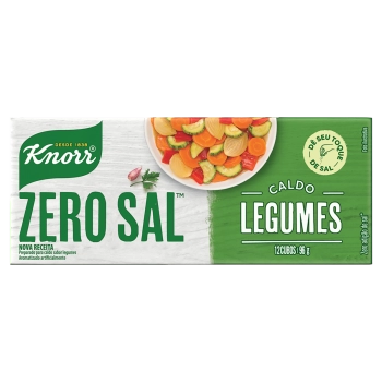 CALDO TABLETE CARNE KNORR ZERO SAL C/ 12 UNID 96G 