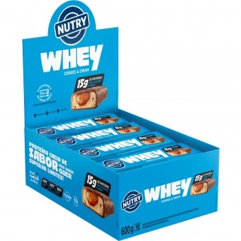 BARRA PROTEÍNA WHEY COOKIES IN CREAM DP 12X50G