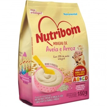 MINGAU NUTRIBOM AVEIA E ARROZ 180G 