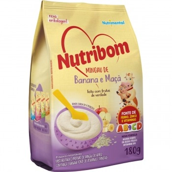 MINGAU NUTRIBOM BANANA E MAÇÃ 180G 
