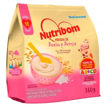 MINGAU NUTRIBOM AVEIA E ARROZ 360G 