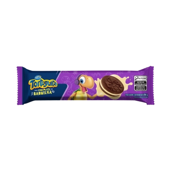 BISC. TORTUGUITA CHOCO RECH BAUNILHA 86G 