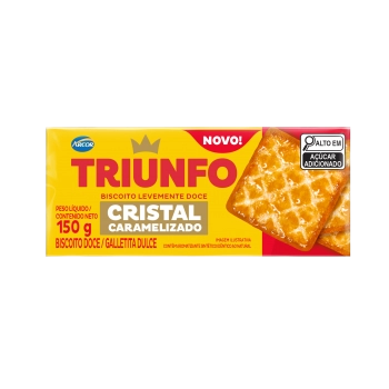 BISCOITO TRIUNFO CRISTAL CARAMELIZADO 150G 