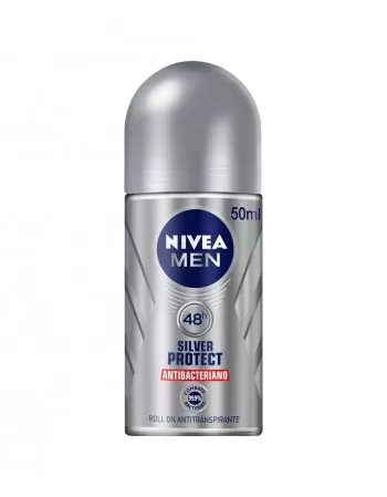 Nívea Desodorante Roll On Silver Protect Antibacteriano 50ml