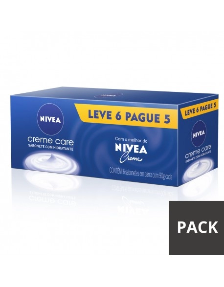 Nivea Sabonete Box Creme & Care 6x90g