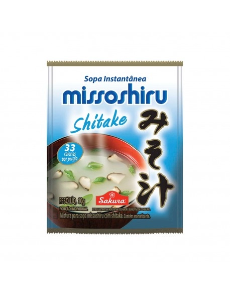 Missoshiru Instantânea Shitake 20x10g