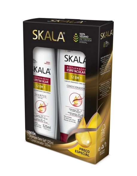 Skala Shampoo e Condicionador 12 em 1 325ml