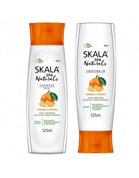 Skala Shampoo e Condicionador Tangerina e Gengibre 325ml