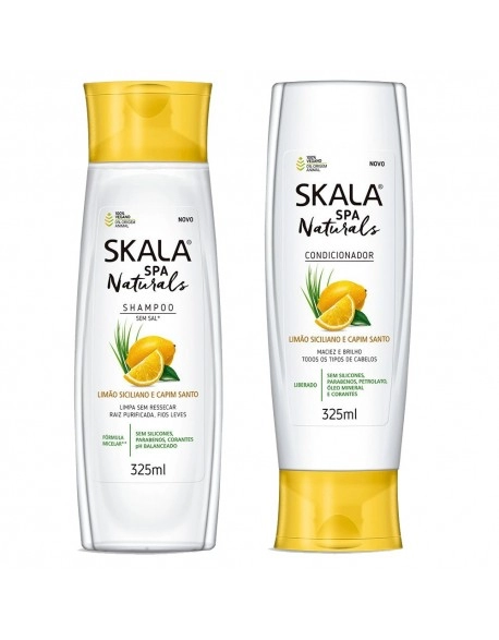 Skala Shampoo e Condicionador Limão Siciliano e Capim Santo 325ml