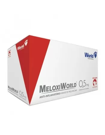 Anti-inflamatório Meloxiworld 0,5mg Display com 10 Blisters