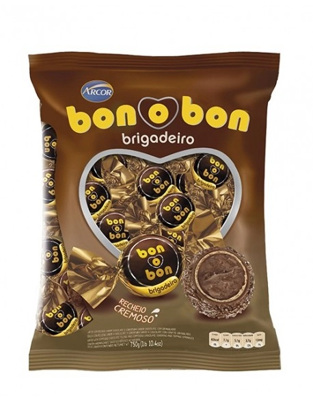 Bombom Bonobon Brigadeiro 50 Unidades de 15g