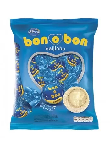 Bombom Bonobon Beijinho 50 Unidades de 15g