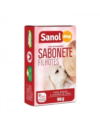 Sabonete para filhotes Sanol Dog 90g