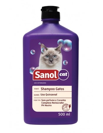 Shampoo para Gatos Sanol 500ml