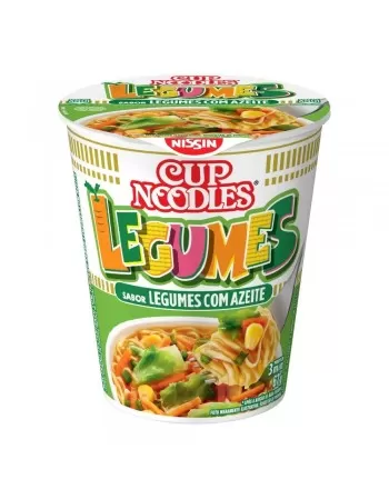 Nissin Cup Noodles Legumes com Azeite 67g