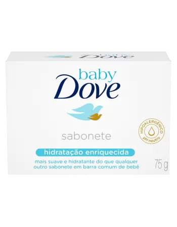 Dove Baby Sabonete Barra Hidratação Enriquecida 75g