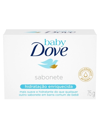 Dove Baby Sabonete Barra Hidratação Enriquecida 75g