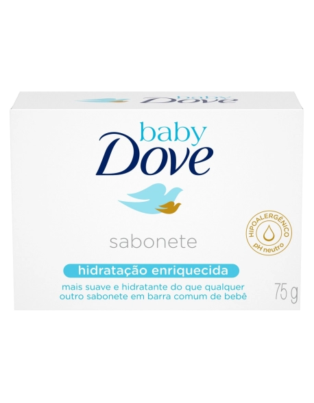 Dove Baby Sabonete Barra Hidratação Enriquecida 75g