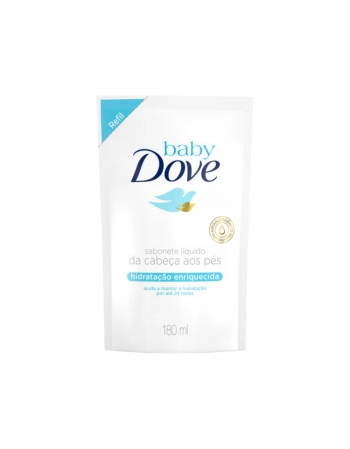 Dove Baby Sabonete Líquido Hidratação Enriquecida Refil 180ml