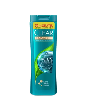 Shampoo Clear Women Anticaspa Detox Diário Leve+ Pague- 400ml