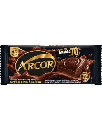 Tablete Arcor Amargo 70% 12x80g