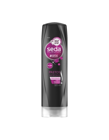 UNI SEDA CONDICIONADOR PRETOS LUMINOSOS 325ML (12)