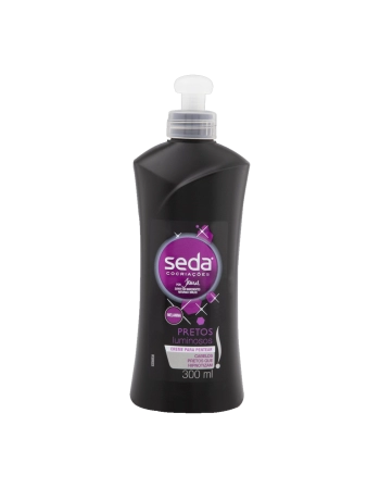 Seda Creme Pentear Pretos Luminosos 300ml